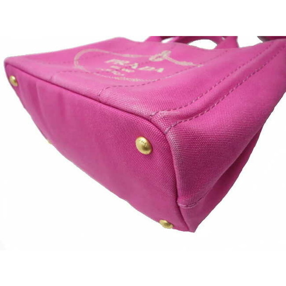Prada Canapa Canvas Bag Pink - Picture 5 of 7